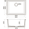 Мойка OMOIKIRI OKINOSHIMA 61-U/I-CC Natceramic/cappuccino coffee 4997067